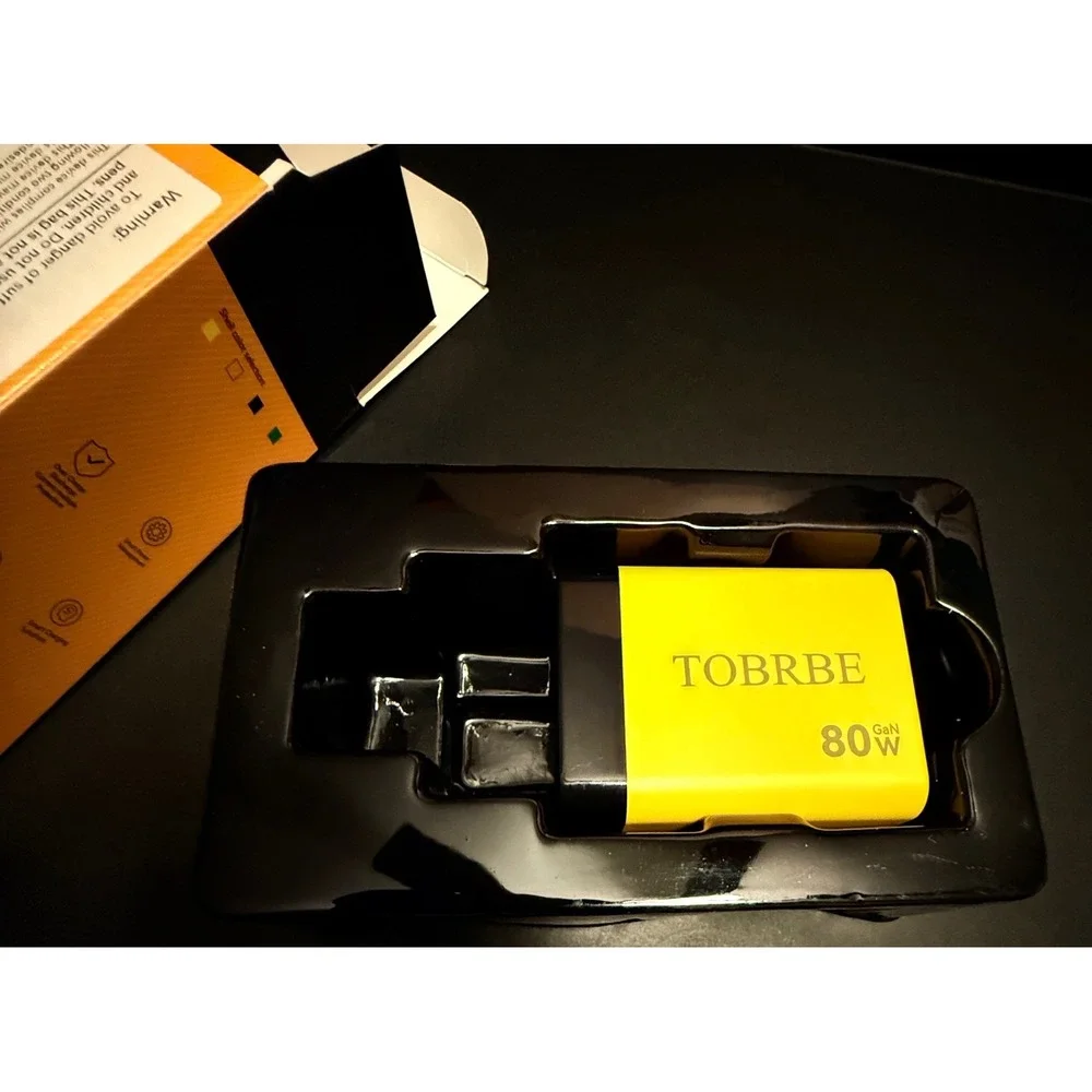 80W GaN Fast Charger ATS-S01 NEW SEALED Retractable Type-C Cable